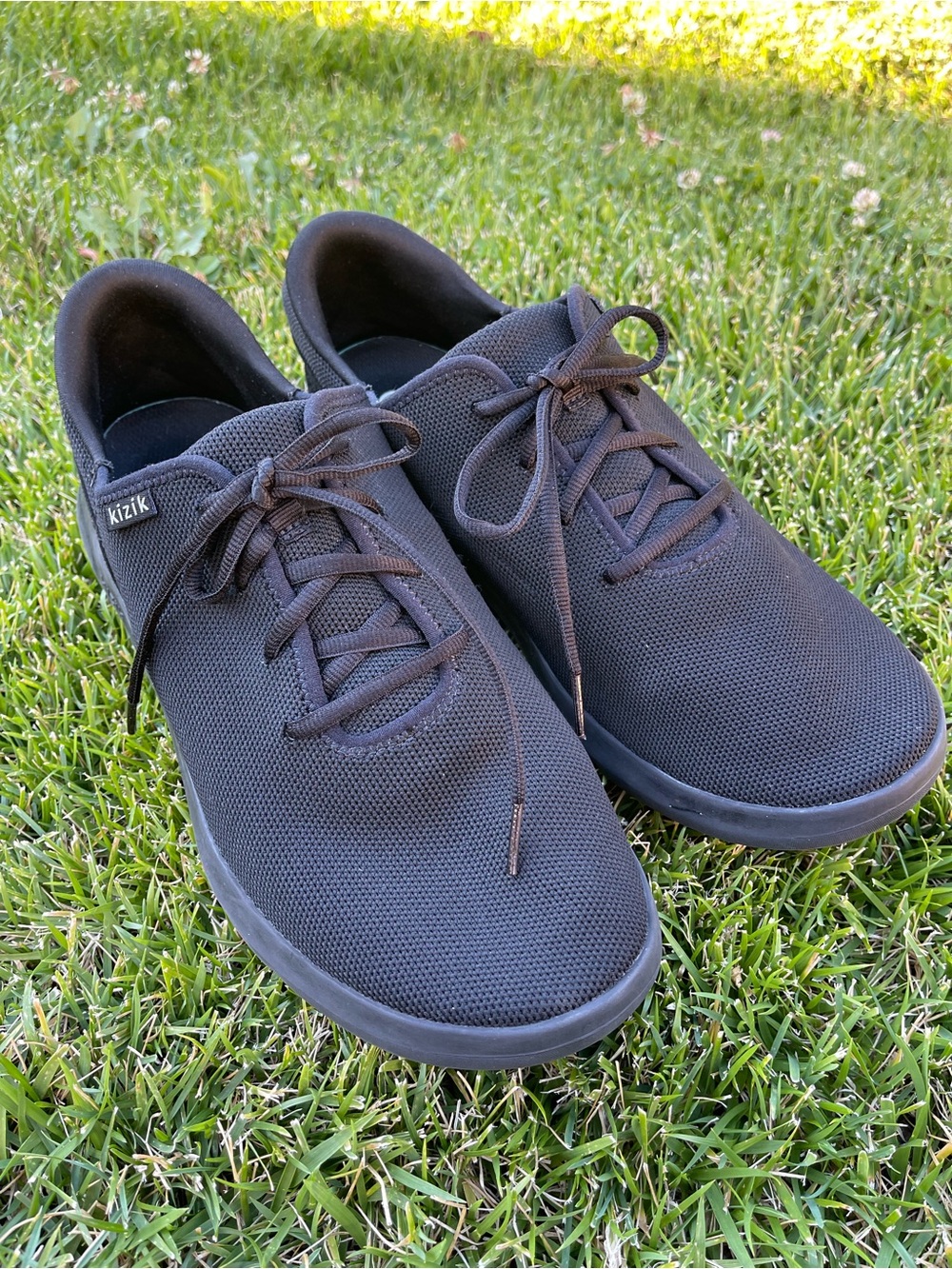 Kizik Madrid Eco Knit Hands Free Slip On Black Shoes Men- 11W / Women - 12.5W